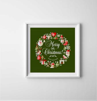 Green Christmas Wreath